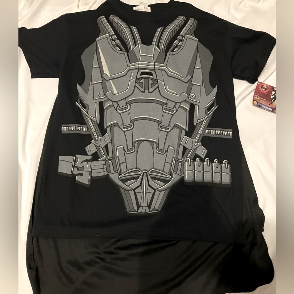 Superman Man Of Steel General Zod Costume Shirt & Cape Adult Medium Cotton